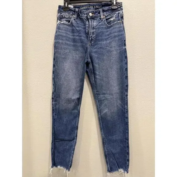 American Eagle Dark Wash Mom Jean, Women's Size 2 - Picture 4 of 9